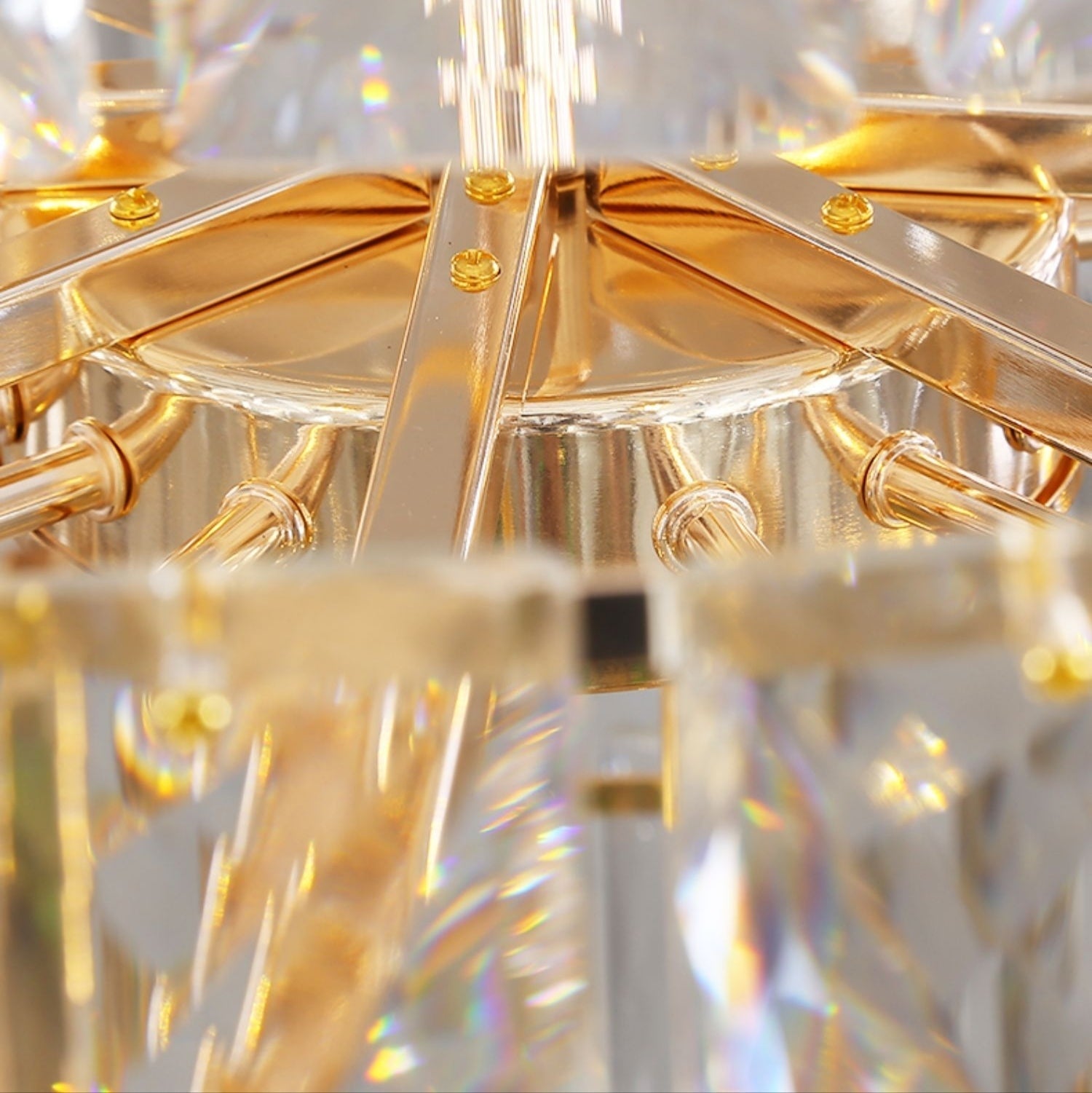 Extra Large Foyer Pure Crystal Ceiling Light Fixture Living Room Entrance Staircase Chandelier - fovolighting