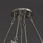 Extra Large Foyer Vertical Layers K9 Crystal Chandelier Chrome Ceiling Lighting Fixture For Staircase Entryway Decor - fovolighting