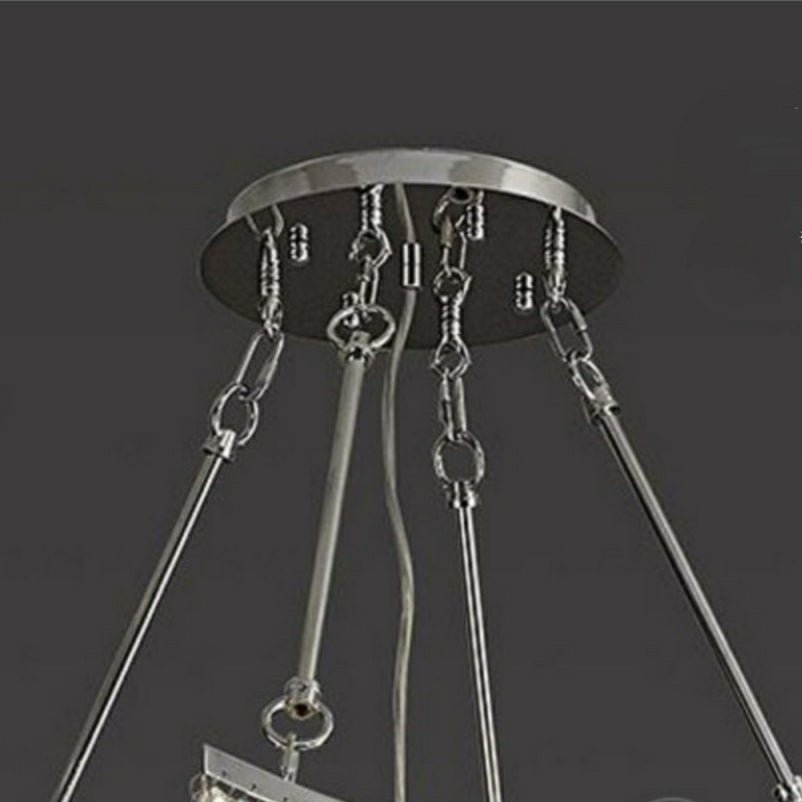 Extra Large Foyer Vertical Layers K9 Crystal Chandelier Chrome Ceiling Lighting Fixture For Staircase Entryway Decor - fovolighting