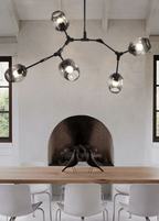 Extra Large Industrial Fashion Branch Multiple Glass Pendant Chandelier for Living/Dining Room - fovolighting