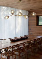 Extra Large Industrial Fashion Branch Multiple Glass Pendant Chandelier for Living/Dining Room - fovolighting
