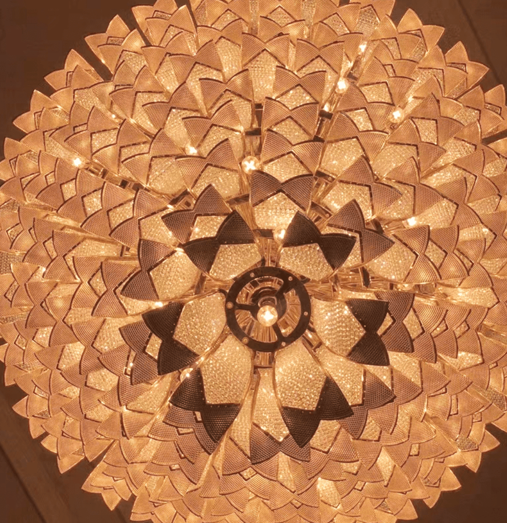 Extra Large Luxury Multi - tier Gold CrystalChandelier for Stairs/Large High - ceiling Room - fovolighting