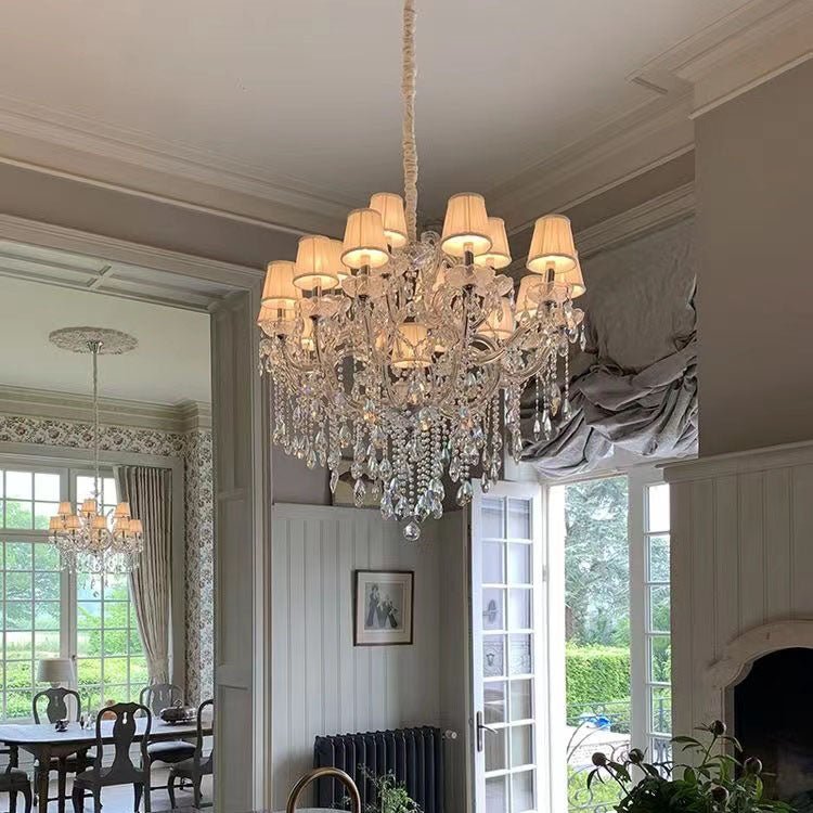 Extra Large Luxury Multi - Tiered Crystal Pendant Chandelier for High - Ceiling Rooms - fovolighting