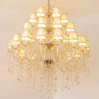 Extra Large Luxury Multi - Tiered Crystal Pendant Chandelier for High - Ceiling Rooms - fovolighting