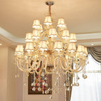 Extra Large Luxury Multi - Tiered Crystal Pendant Chandelier for High - Ceiling Rooms - fovolighting