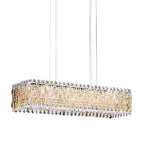 Extra Large Luxury Rectangle Crystal Pendant Chandelier for Living/Dining Room/Kitchen Island - fovolighting
