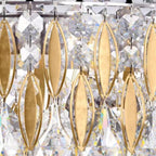 Extra Large Luxury Rectangle Crystal Pendant Chandelier for Living/Dining Room/Kitchen Island - fovolighting