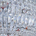 Extra Large Multi - layer Modern Light Luxury Crystal Chandelier for Living / Dining Room / Villa - fovolighting