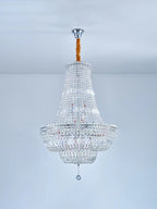 Extra Large Multi - layer Modern Light Luxury Crystal Chandelier for Living / Dining Room / Villa - fovolighting