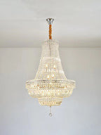 Extra Large Multi - layer Modern Light Luxury Crystal Chandelier for Living / Dining Room / Villa - fovolighting