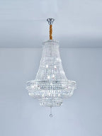 Extra Large Multi - layer Modern Light Luxury Crystal Chandelier for Living / Dining Room / Villa - fovolighting
