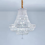 Extra Large Multi - layer Modern Light Luxury Crystal Chandelier for Living / Dining Room / Villa - fovolighting