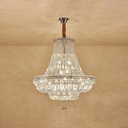 Extra Large Multi - layer Modern Light Luxury Crystal Chandelier for Living / Dining Room / Villa - fovolighting