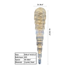 Extra Large Multi - layers Long Golden Crystal Chandelier for 2 - Storey/Duplex Buildings/Dining Room/Staircase - fovolighting