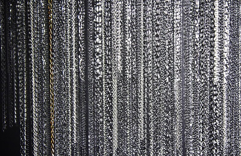 Extra Large Multi - tier Aluminum Tassel Chain Art Chandelier for Villa/Stairs/Foyer/Living Room - fovolighting