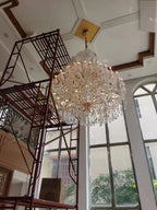 Extra Large Multi - tiered Candle Light Crystal Chandelier for Hotel/Restaurant - fovolighting