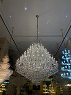 Extra Large Multi - tiered Candle Light Crystal Chandelier for Hotel/Restaurant - fovolighting