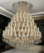 Extra Large Multi - tiered Candle Light Crystal Chandelier for Hotel/Restaurant - fovolighting