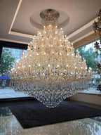 Extra Large Multi - tiered Candle Light Crystal Chandelier for Hotel/Restaurant - fovolighting