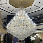 Extra Large Multi - tiered Candle Light Crystal Chandelier for Hotel/Restaurant - fovolighting