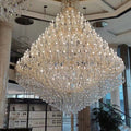 Extra Large Multi - tiered Candle Light Crystal Chandelier for Hotel/Restaurant - fovolighting