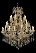 Extra Large Multi - tiered Candle Light Crystal Chandelier for Hotel/Restaurant - fovolighting