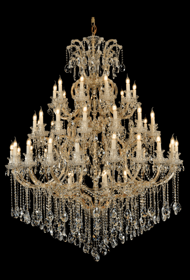 Extra Large Multi - tiered Candle Light Crystal Chandelier for Hotel/Restaurant - fovolighting