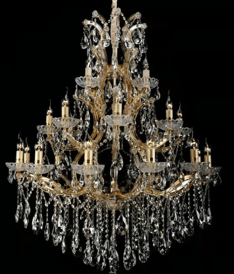 Extra Large Multi - tiered Candle Light Crystal Chandelier for Hotel/Restaurant - fovolighting