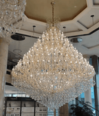 Extra Large Multi - tiered Candle Light Crystal Chandelier for Hotel/Restaurant - fovolighting