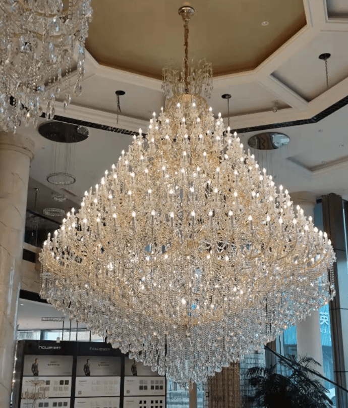 Extra Large Multi - tiered Candle Light Crystal Chandelier for Hotel/Restaurant - fovolighting