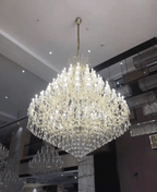 Extra Large Multi - tiered Candle Light Crystal Chandelier for Hotel/Restaurant - fovolighting