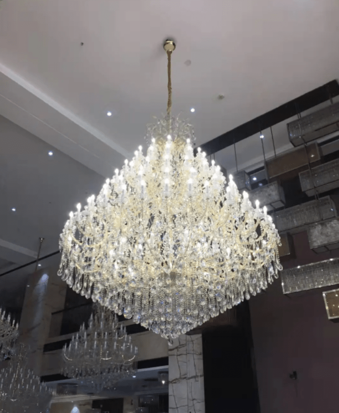 Extra Large Multi - tiered Candle Light Crystal Chandelier for Hotel/Restaurant - fovolighting