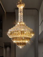 Extra Large Multi - tiered Empire Crystal Chandelier for Big Hallway/Foyer/Staircase - fovolighting