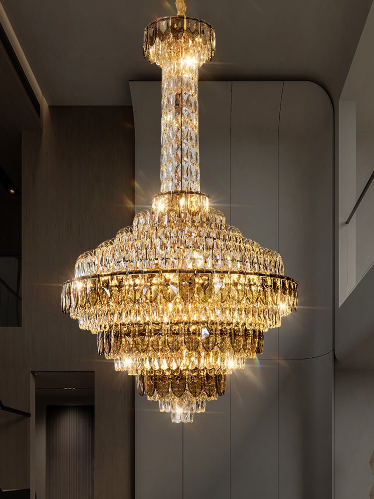 Extra Large Multi - tiered Empire Crystal Chandelier for Big Hallway/Foyer/Staircase - fovolighting