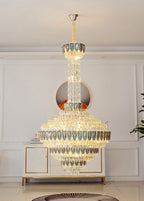Extra Large Multi - tiered Empire Crystal Chandelier for Big Hallway/Foyer/Staircase - fovolighting