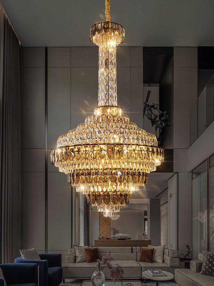 Extra Large Multi - tiered Empire Crystal Chandelier for Big Hallway/Foyer/Staircase - fovolighting