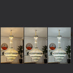 Extra Large Multi - tiered Empire Crystal Chandelier for Big Hallway/Foyer/Staircase - fovolighting