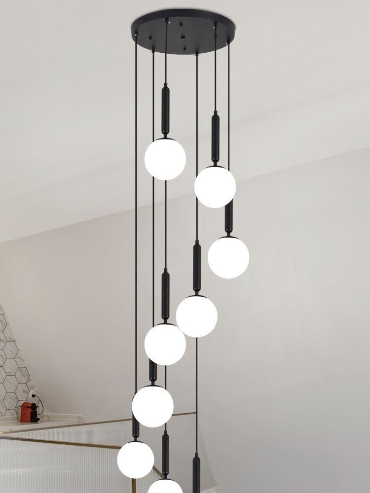 Extra Large Nordic Minimalist Long Pendant Light for Spiral Staircase/High - ceiling Room - fovolighting