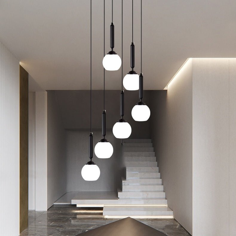 Extra Large Nordic Minimalist Long Pendant Light for Spiral Staircase/High - ceiling Room - fovolighting