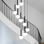 Extra Large Nordic Minimalist Long Pendant Light for Spiral Staircase/High - ceiling Room - fovolighting