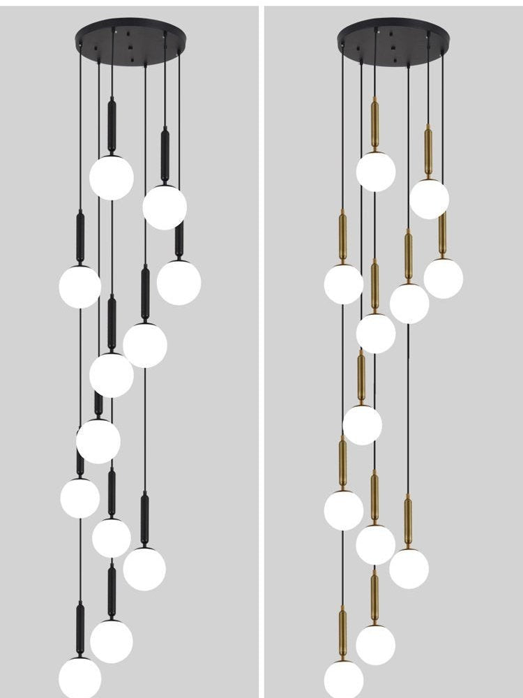 Extra Large Nordic Minimalist Long Pendant Light for Spiral Staircase/High - ceiling Room - fovolighting