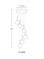 Extra Large Nordic Minimalist Long Pendant Light for Spiral Staircase/High - ceiling Room - fovolighting