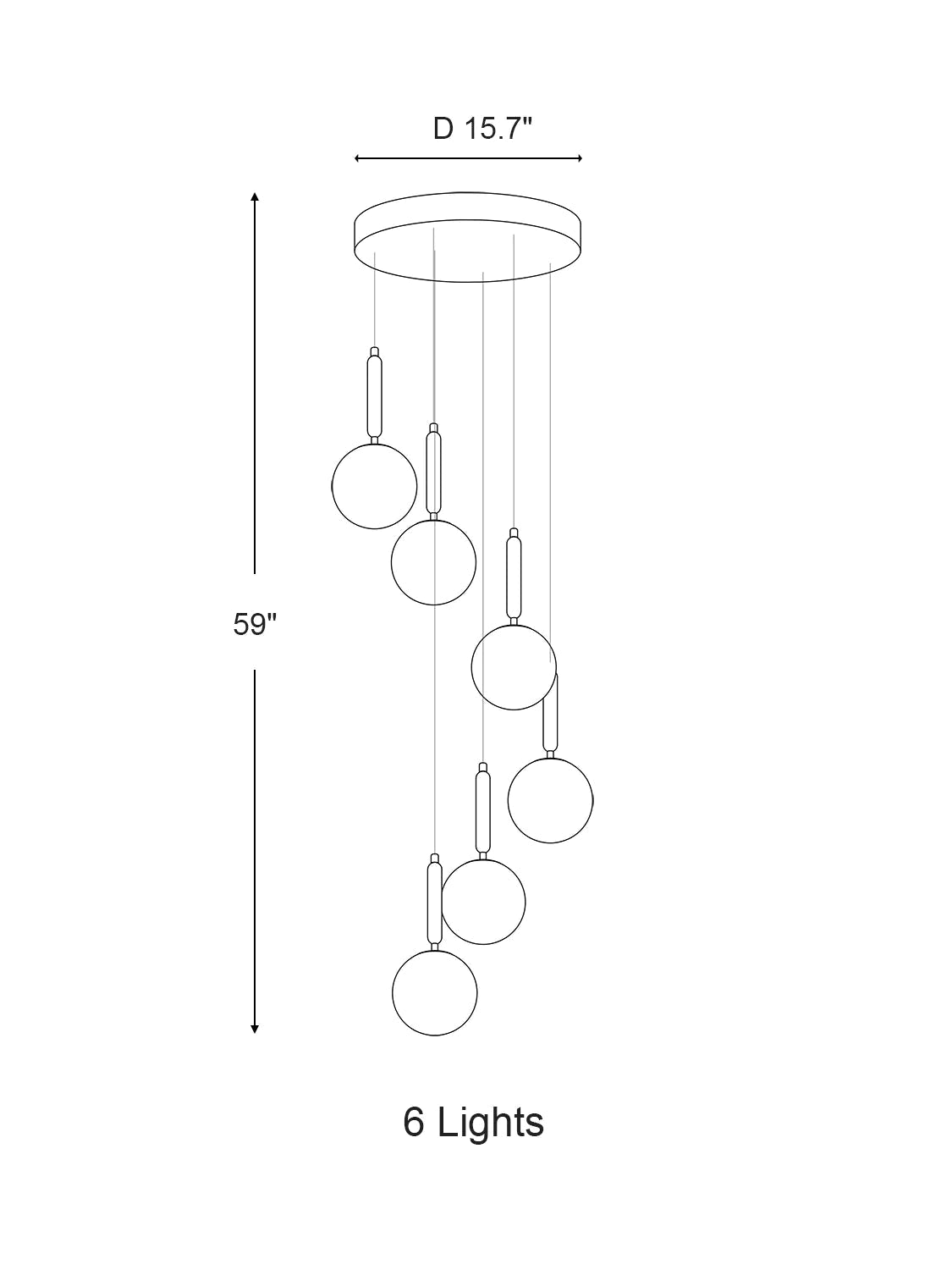 Extra Large Nordic Minimalist Long Pendant Light for Spiral Staircase/High - ceiling Room - fovolighting