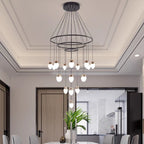 Extra Large Post - Modern Multi - tier Chandelier for High - ceiling Room/Stairs - fovolighting