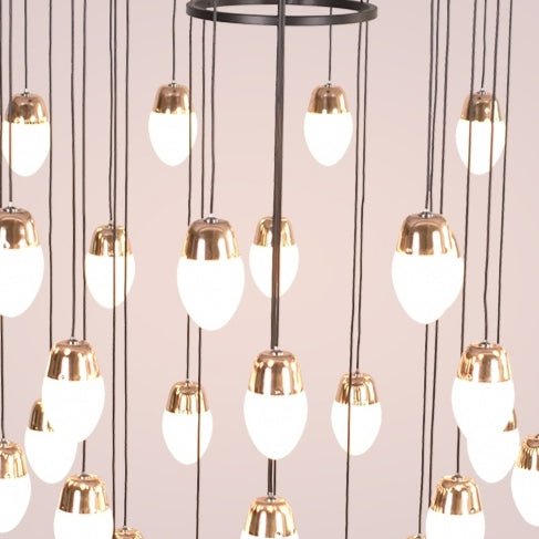 Extra Large Post - Modern Multi - tier Chandelier for High - ceiling Room/Stairs - fovolighting