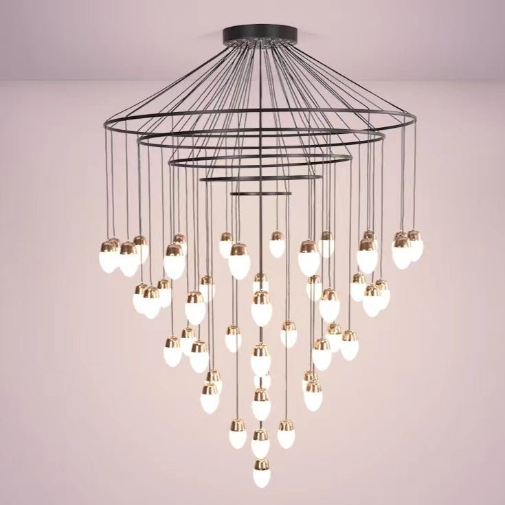 Extra Large Post - Modern Multi - tier Chandelier for High - ceiling Room/Stairs - fovolighting