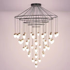 Extra Large Post - Modern Multi - tier Chandelier for High - ceiling Room/Stairs - fovolighting