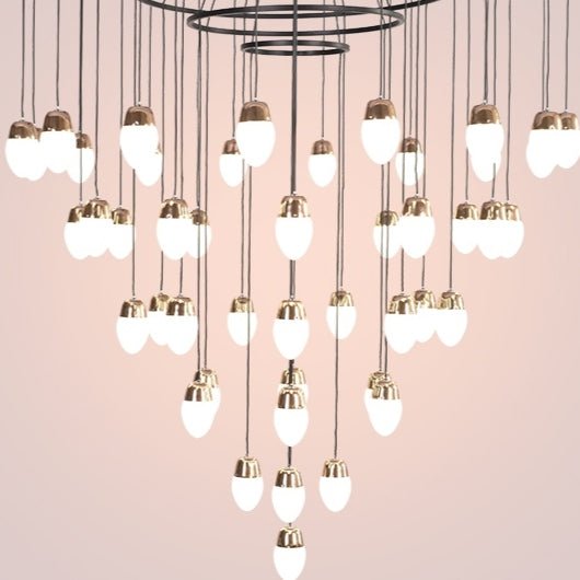 Extra Large Post - Modern Multi - tier Chandelier for High - ceiling Room/Stairs - fovolighting