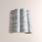Faience Sculptural Marble Wall Sconce - fovolighting