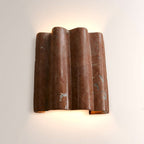 Faience Sculptural Marble Wall Sconce - fovolighting